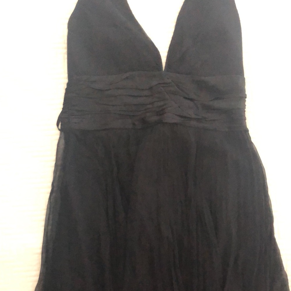 Shelli Segal 100% silk dress, 12P, fully lined. Halter style.